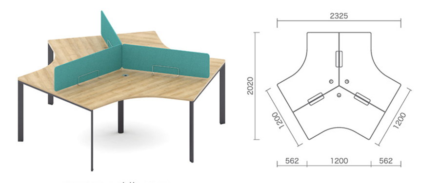 屏風(fēng)辦公桌尺寸