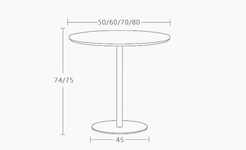 家用餐廳吃飯小圓桌尺寸圖